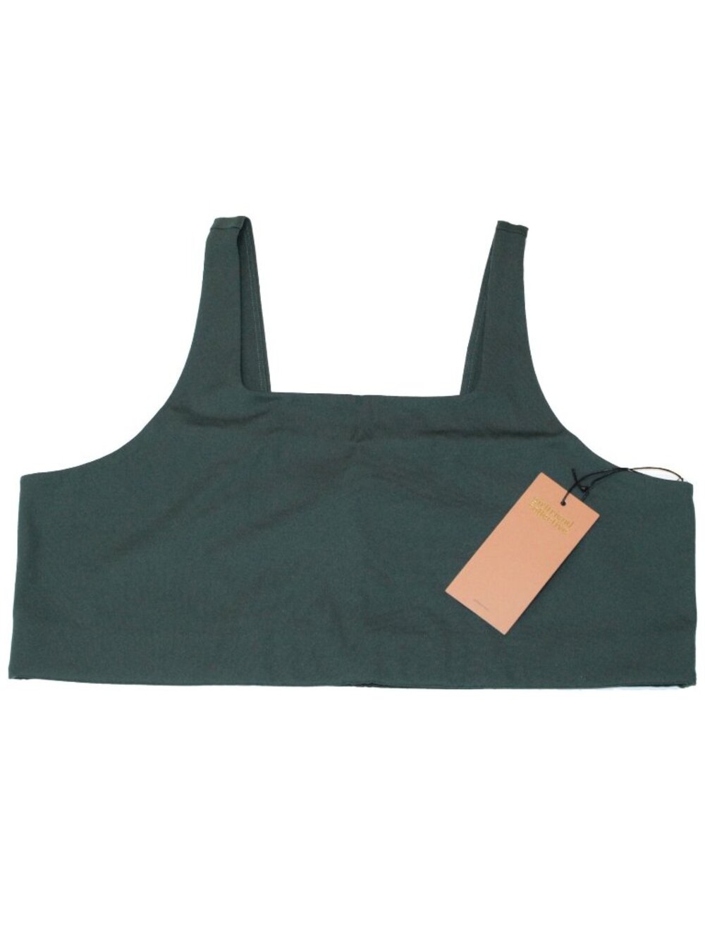 Girlfriend Collective StraIght Neck Straight Straps Green Moss 4XL